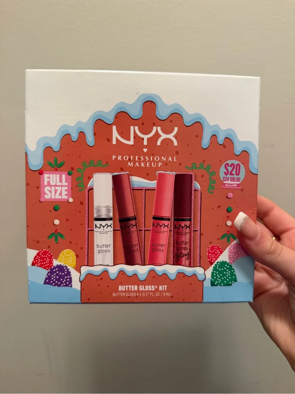 NWT NYX Butter Gloss Kit - Neutral Pink & Brown Shades